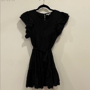 Tularosa Black Ruffle Dress Sz S